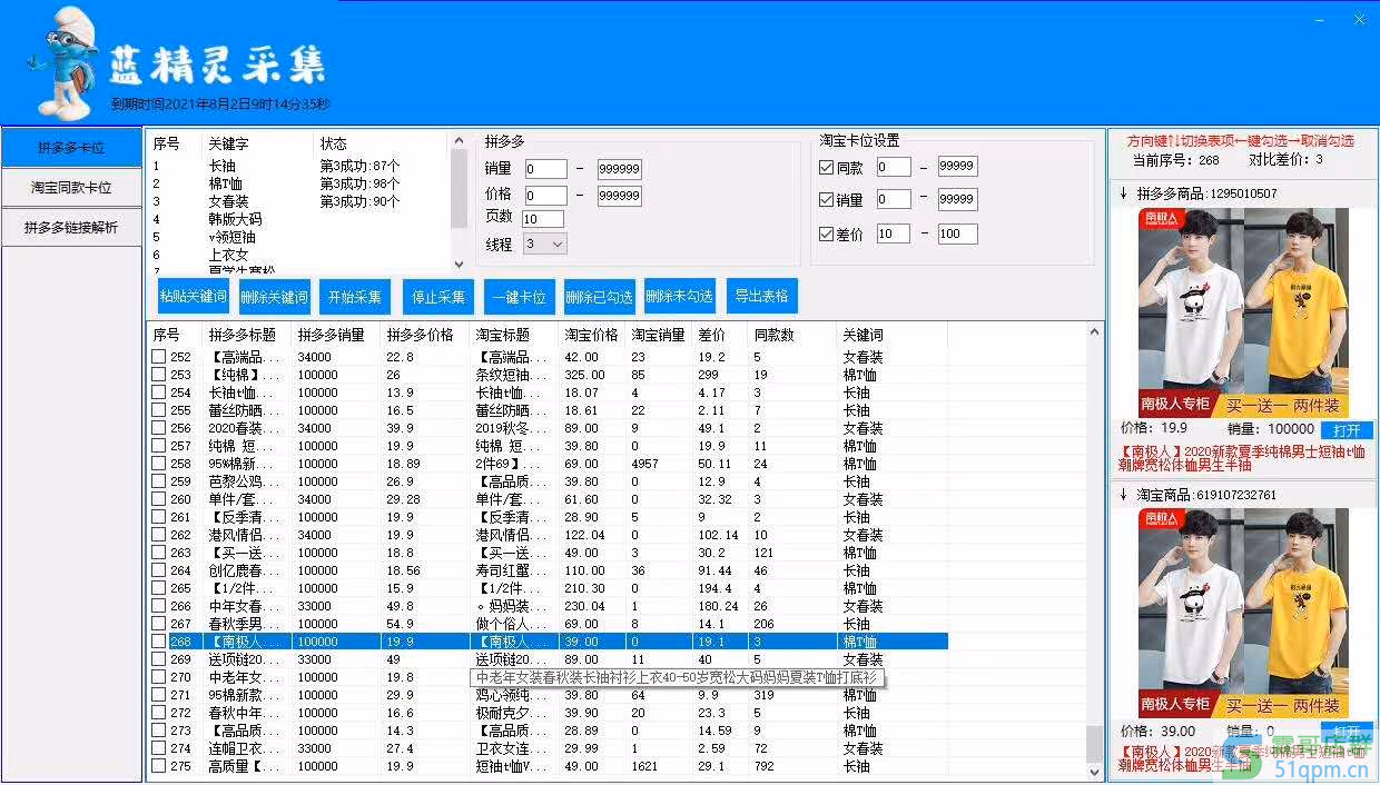蓝精灵采集软件–一款bug多，没有售后服务的软件