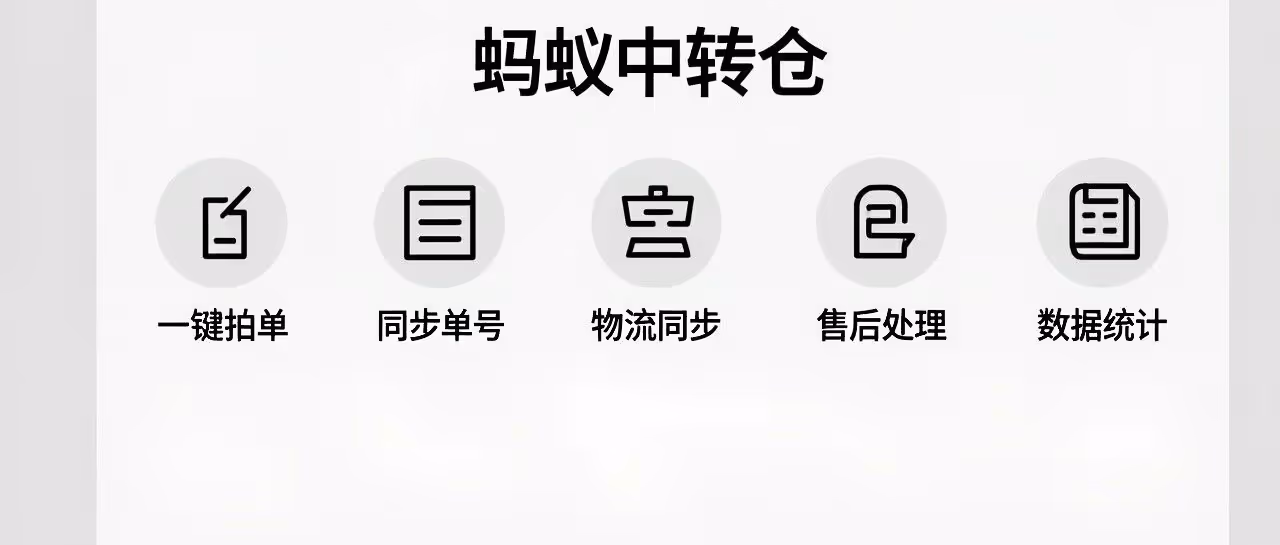 蚂蚁中转仓：一键拍单物流同步，无货源神器