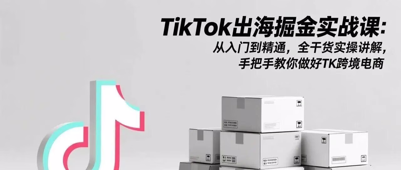 TikTok跨境电商实战课：手把手开店到变现