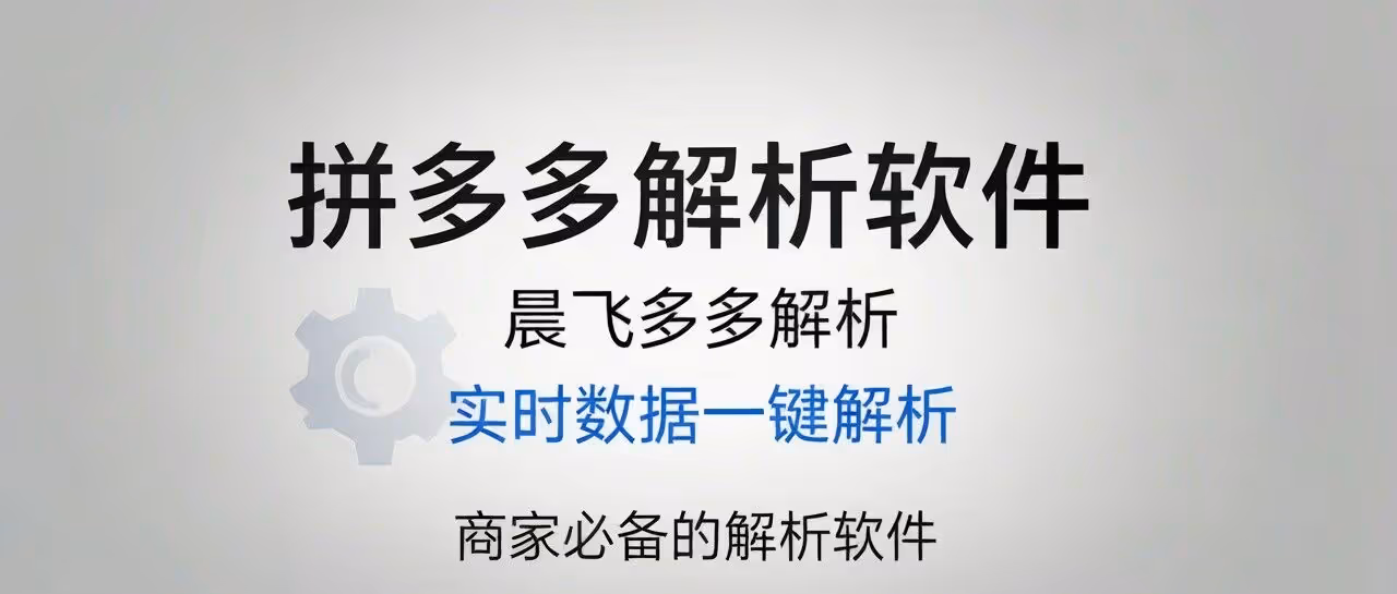 晨飞多多解析-拼多多解析软件-实时数据一键解析-商家必备的解析软件