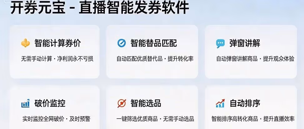 智能发券不亏本，直播带货更赚钱