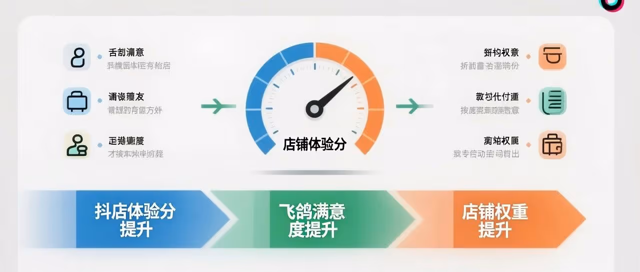 抖店体验分-抖店飞鸽满意度提升-店铺评分快速提升-提升店铺权重
