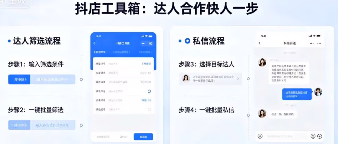 抖店工具箱一键批量邀约，智能筛选私信提效