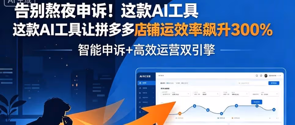 拼多多AI申诉神器！96%成功率，损失轻松拿回